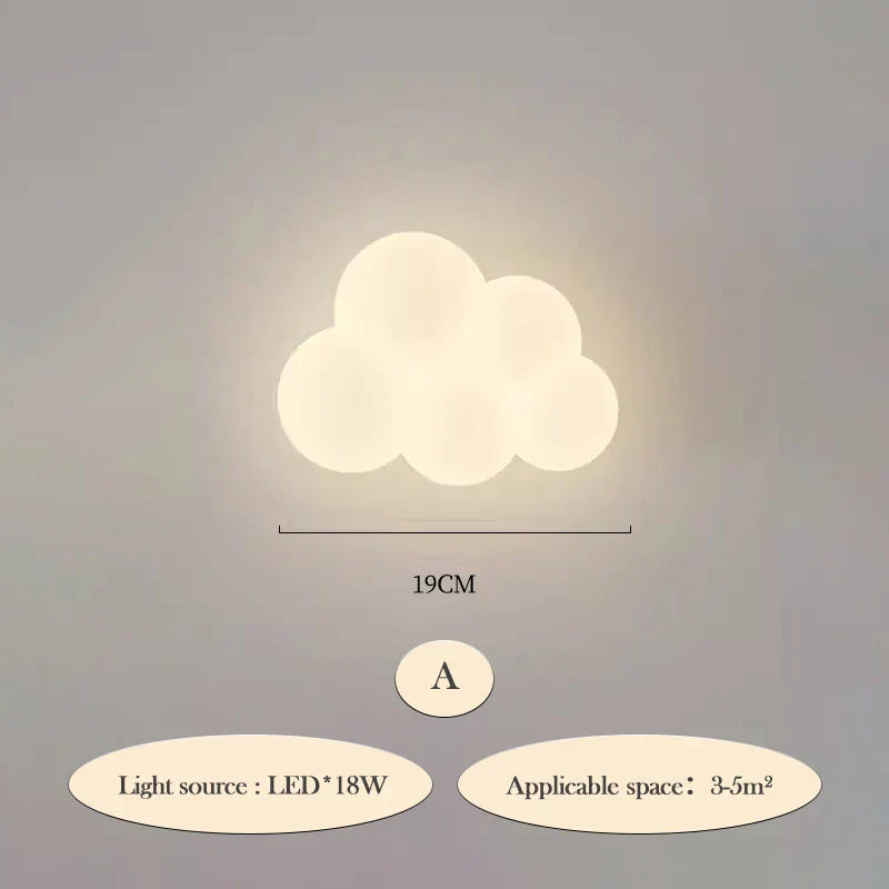 CloudLight – Modern LED Wall Lamp for Kids