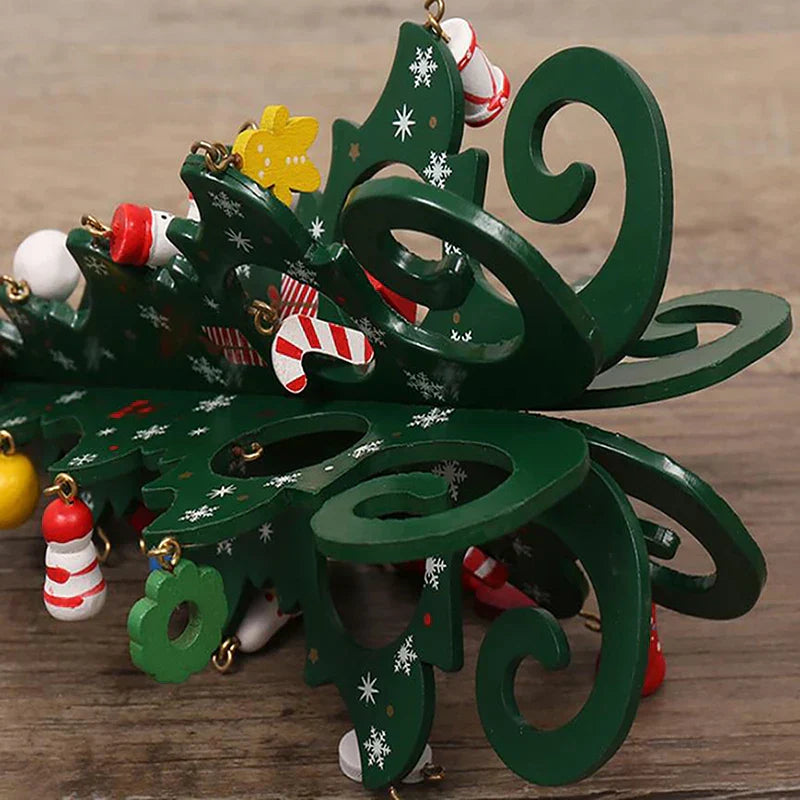 CharmTree Christmas Tree - Handmade 3D Wooden Christmas Decoration