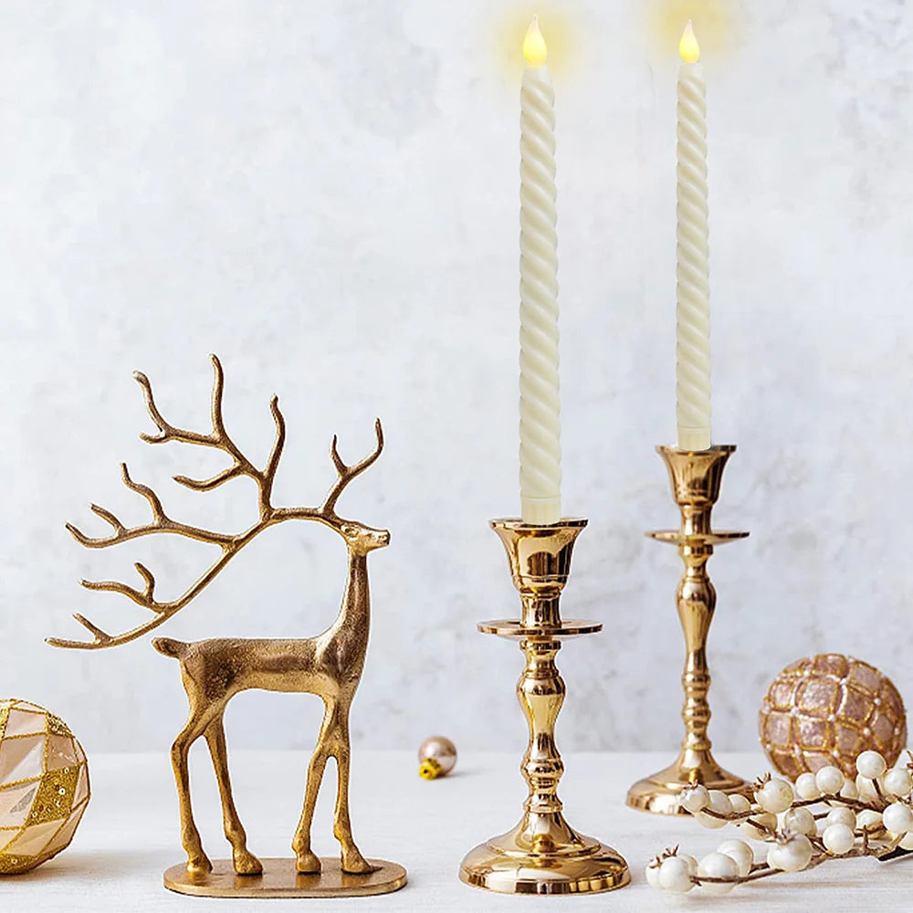 Candlestick LED Candles - Elegant Long 3D LED Candles