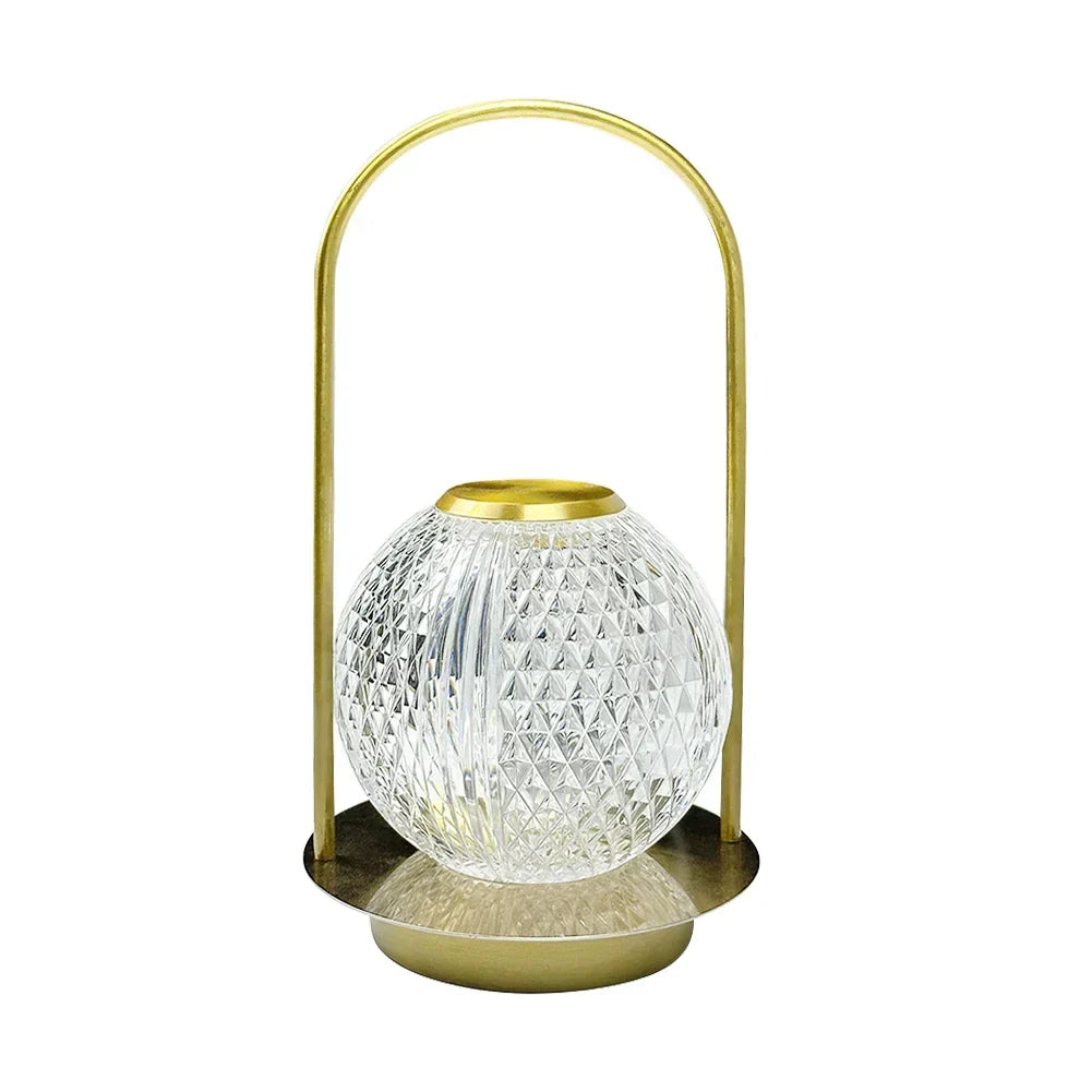 LustreChic - Rechargeable Crystal Night Lamp for Elegant Ambiance