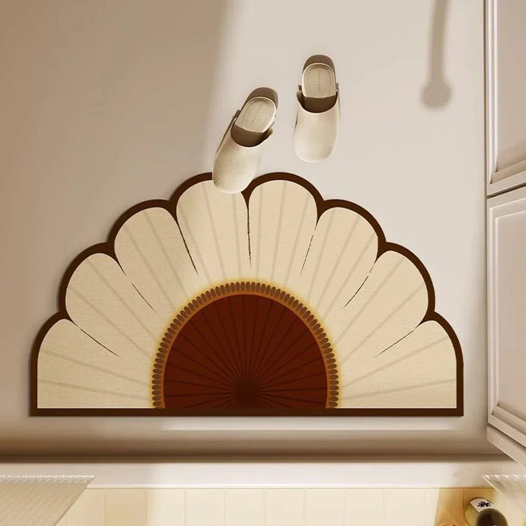 GripBloom - Semi-circular Non-slip Mat for Doors