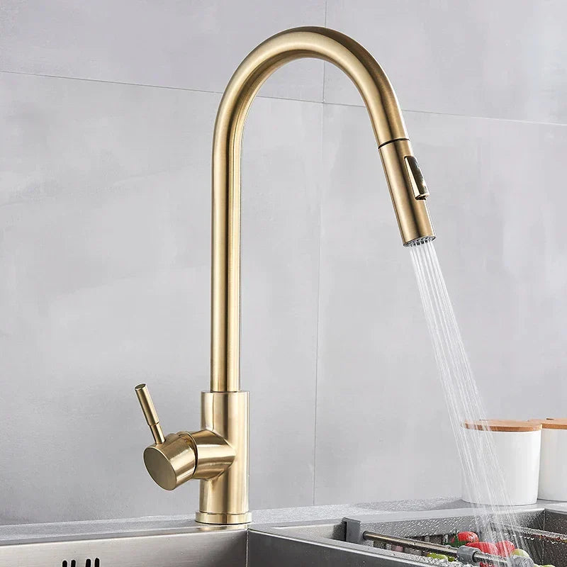 FlowMaster – Luxury Kitchen Faucet with 360° Swivel Function