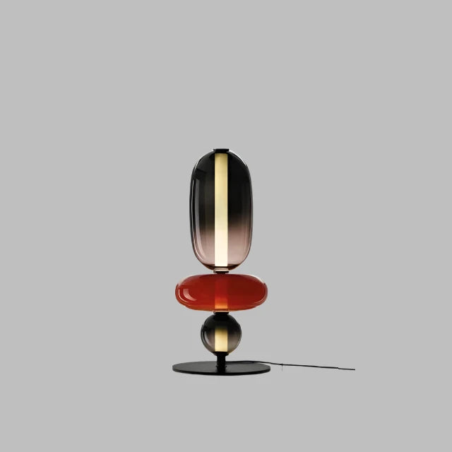 ChromaLuxe - Designer Floor Lamp with Color Accents for a Sparkling Ambiance