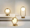 LuxeAura - Elegant Table Lamp Whiteh Ring Design for Every Interior