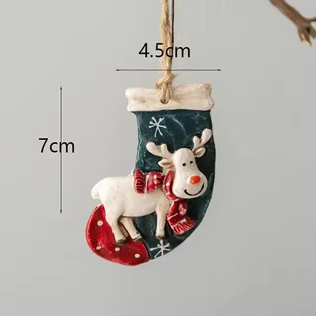 FrostyAntlers Socks - Festive Moose Christmas Decoration