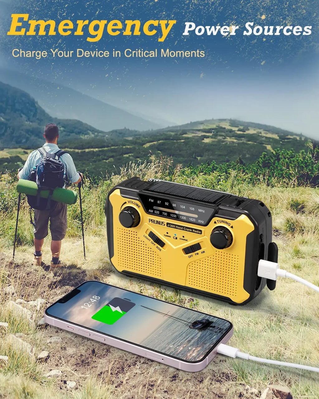 SafeSignal - Portable Emergency Radio with Charging Function