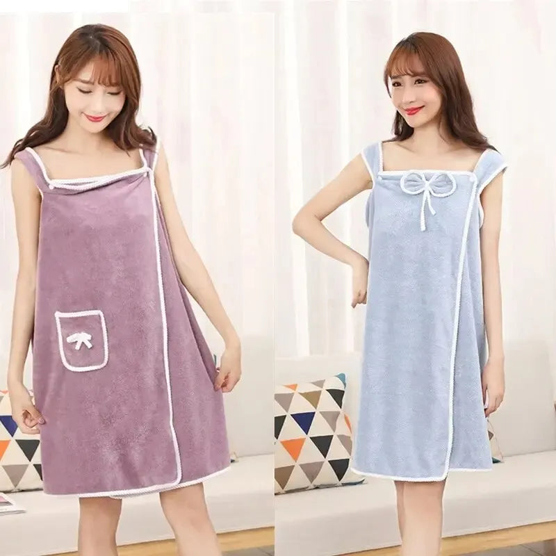 SpaComfort Bathrobe - Luxurious Quick-Drying Women's Bathrobe