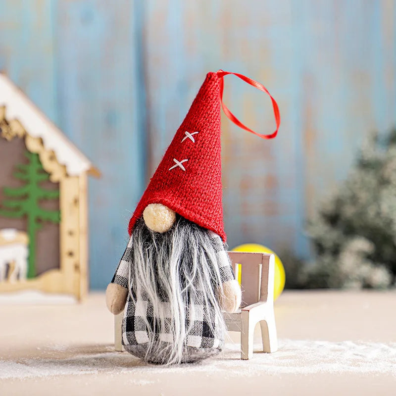Festive Plush Gnomes with Jingle Bells & Holly