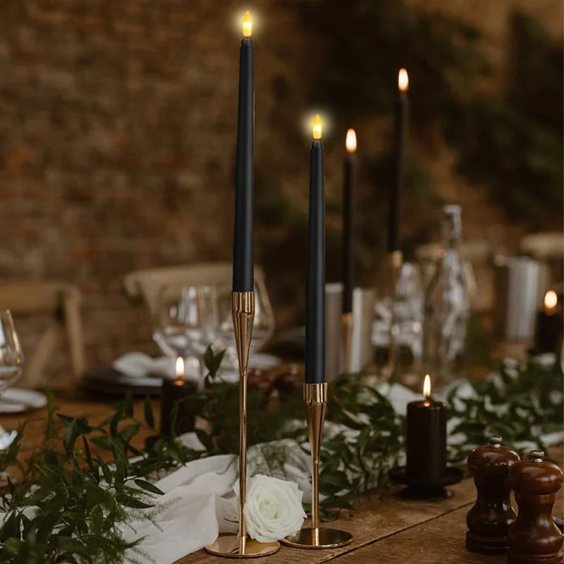 Shadowglow – Elegant Black LED Candles for a Magical Atmosphere