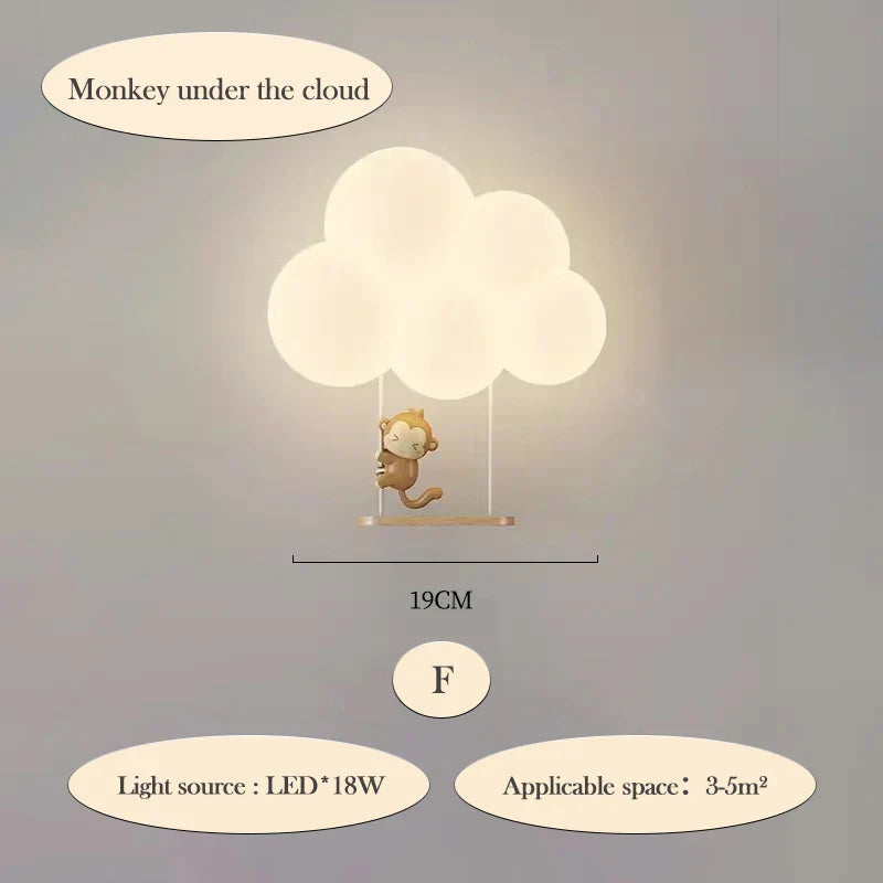 CloudLight – Modern LED Wall Lamp for Kids