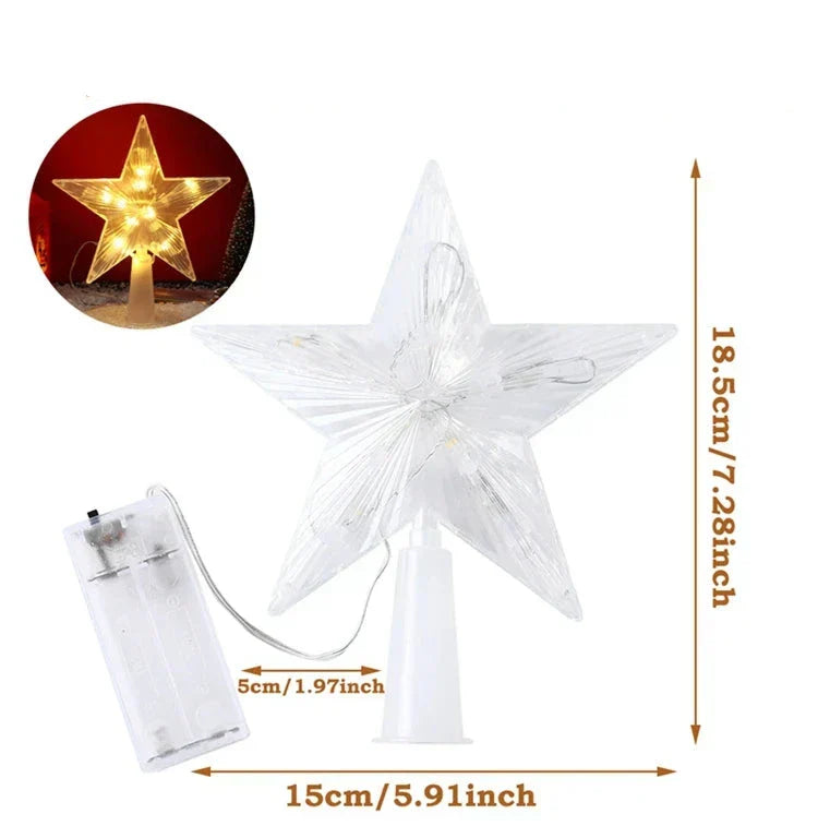 Starlit - Magical LED Star for Christmas Tree Decoration
