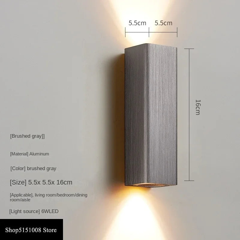 GlowLuxe - Stylish LED Wall Lamp for Bedroom