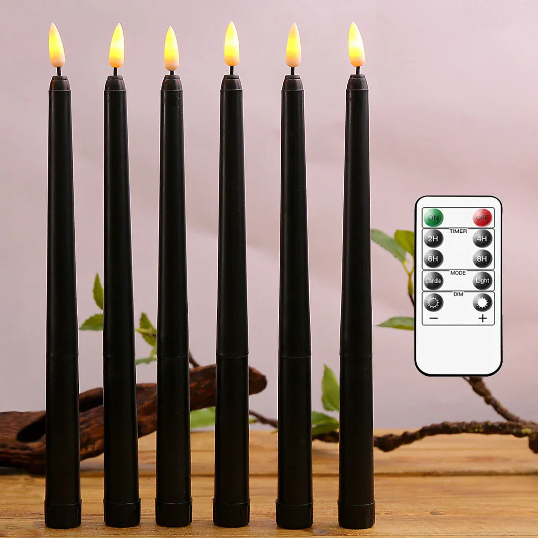 Nightfall LED Candles - Mystic Black LED Candles for Halloween