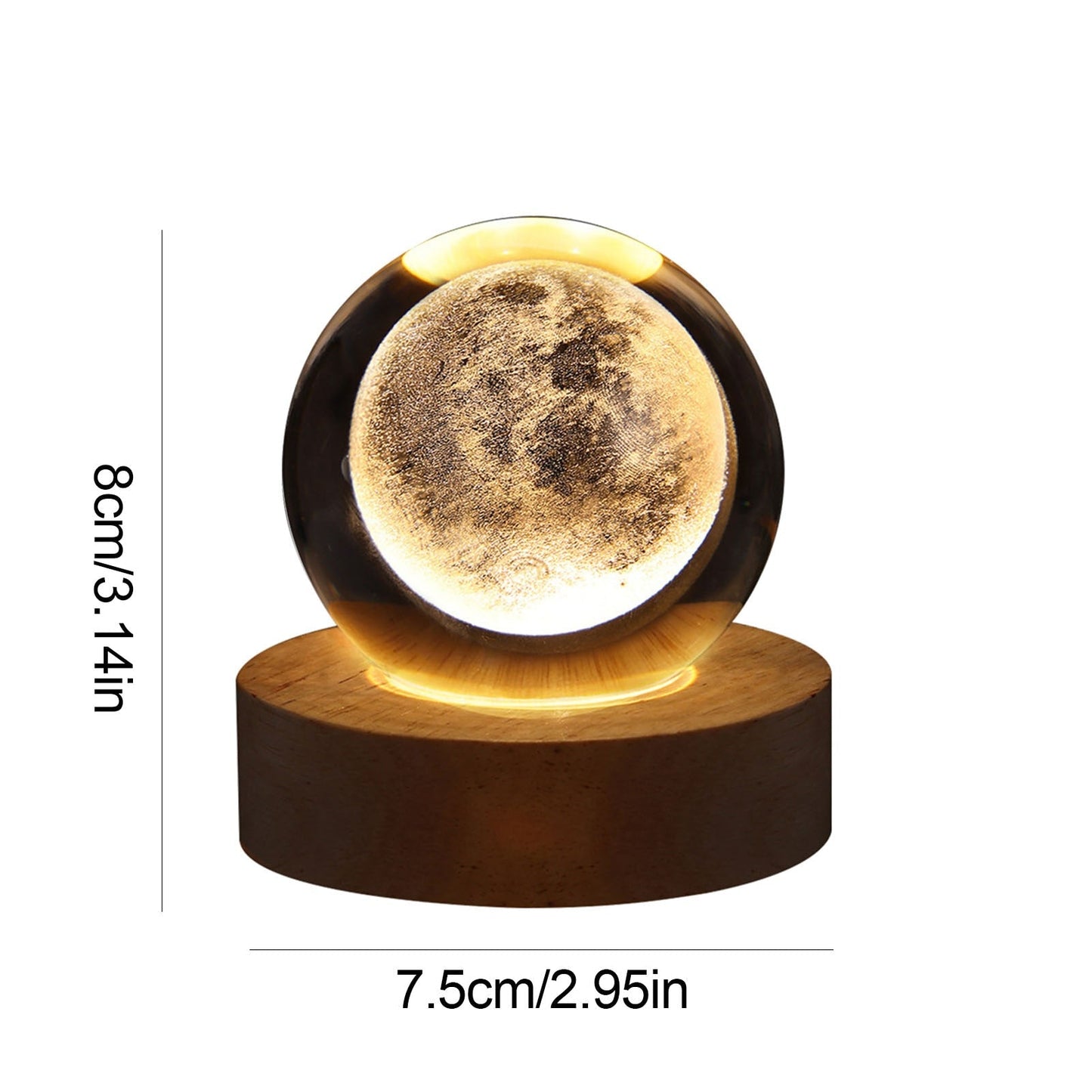 Crystal Light Ball – Enchanting Glass Ambient Light for Home