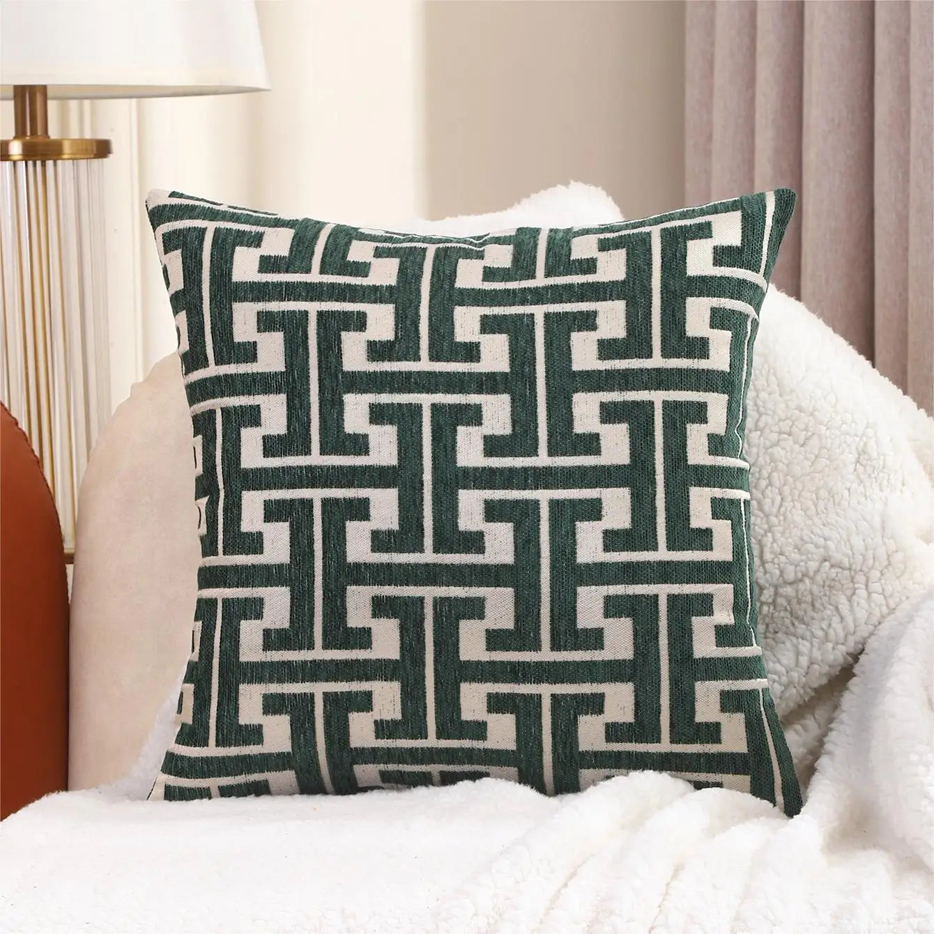 Serenity Luxe Pillowcase - Striped Pillow Cover for a Warm Home