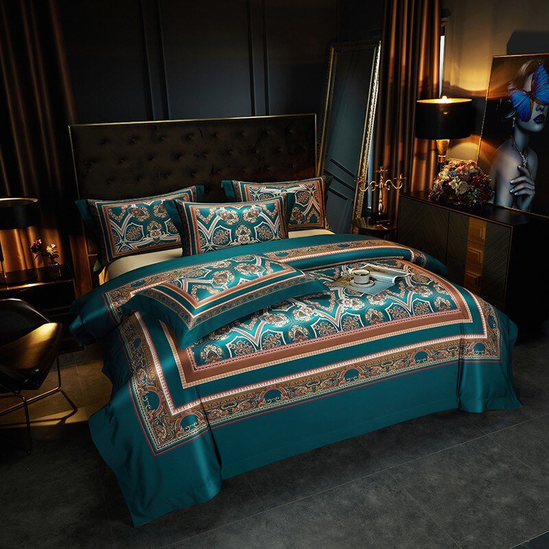 Vintage Grandeur - Luxury Egyptian Cotton Duvet Cover Set