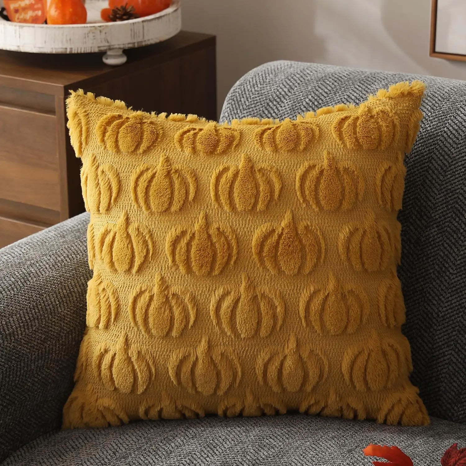 Céleste Cushion Cover - Luxury Autumn Faux Fur Cushion Cover – Warmth & Style