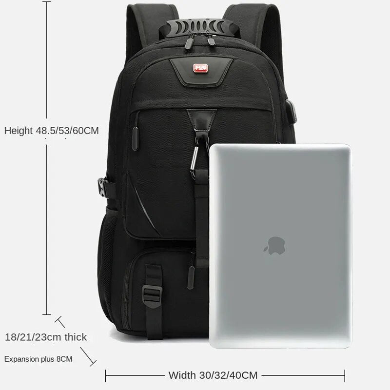 TechTrek Pro Rugzak - Rugzak met handige USB-oplaadpoort