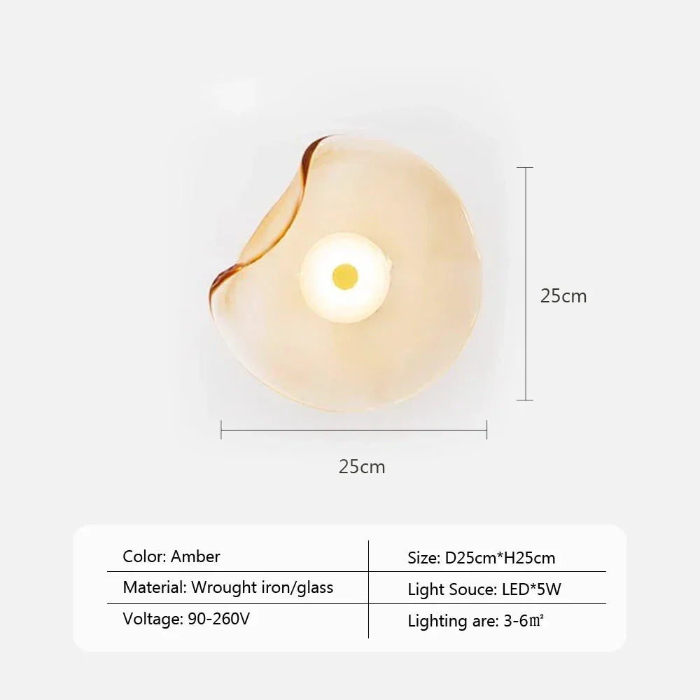 GlasLume - Modern LED Wall Lamp for Bedroom