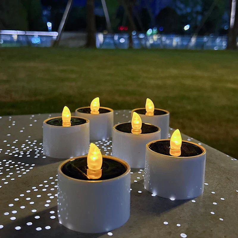 AmbianceFlicker Candles - Solar Powered Flameless Outdoor Lighting