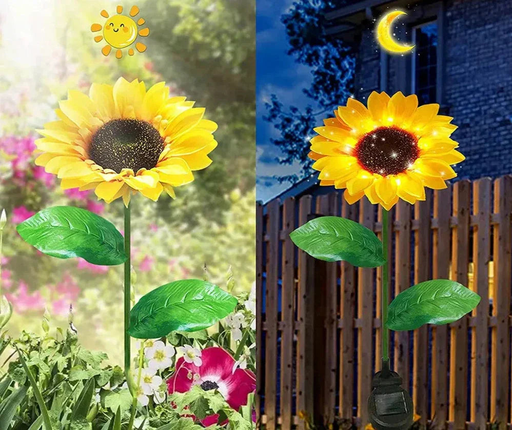 SolarBloom – Realistic Sunflower Garden Lamp for Outdoors