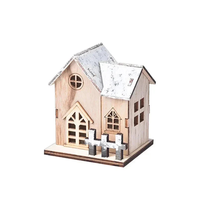 FrostGlitter Christmas Lanterns - Enchanting House-Shaped Christmas Decorations for a Magical Atmosphere
