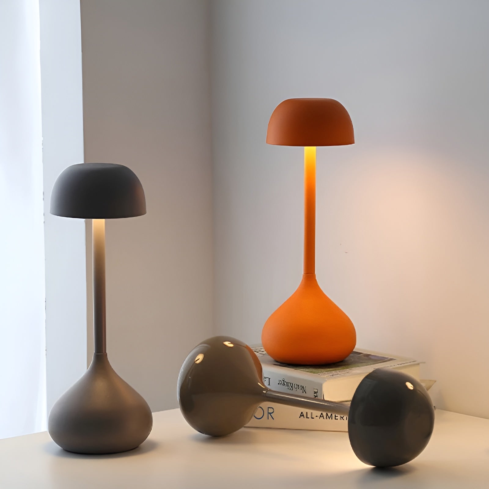 LumiTouch Wireless LED Table Lamp – Elegant, Dimmable, and Modern