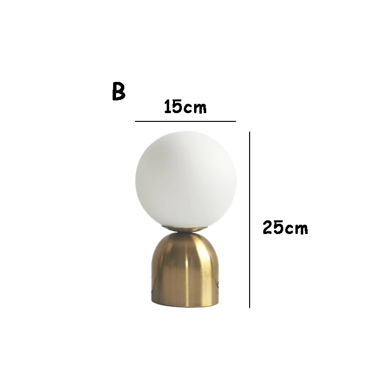 Nordic Elegance Lamp - Glass Globe Lamp for Atmospheric Lighting