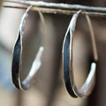 Elegant Large Hoop Earrings - Luna Collection