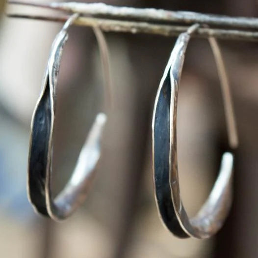 Elegant Large Hoop Earrings - Luna Collection
