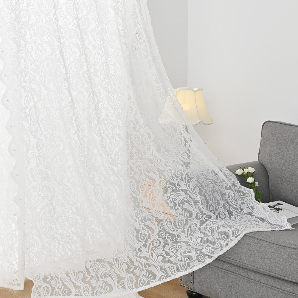 Elegance Sheer Curtain - Airy Transparent White Window Covering