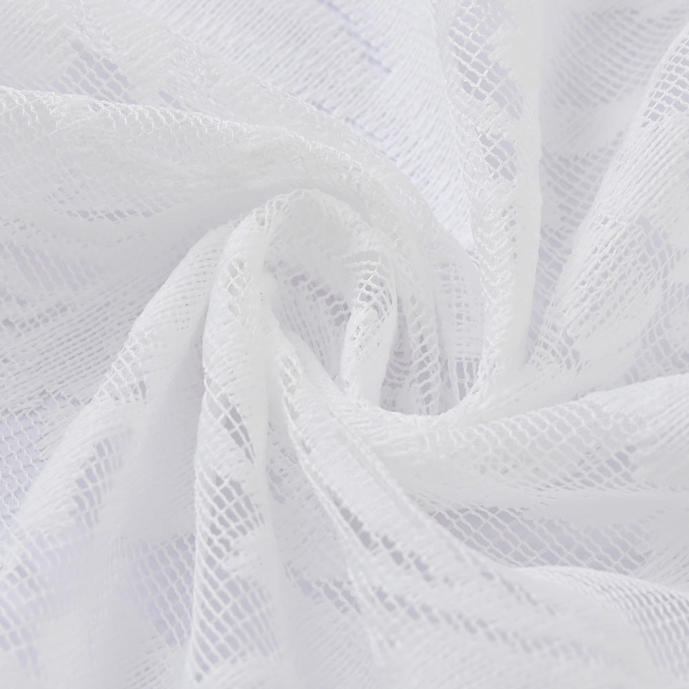 Elegance Sheer Curtain - Airy Transparent White Window Covering