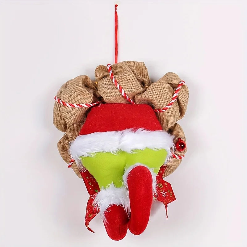 Magical Christmas Wreath - Playful Elf Legs for Festive Decoration