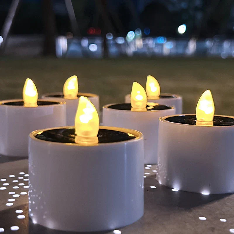 AmbianceFlicker Candles - Solar Powered Flameless Outdoor Lighting