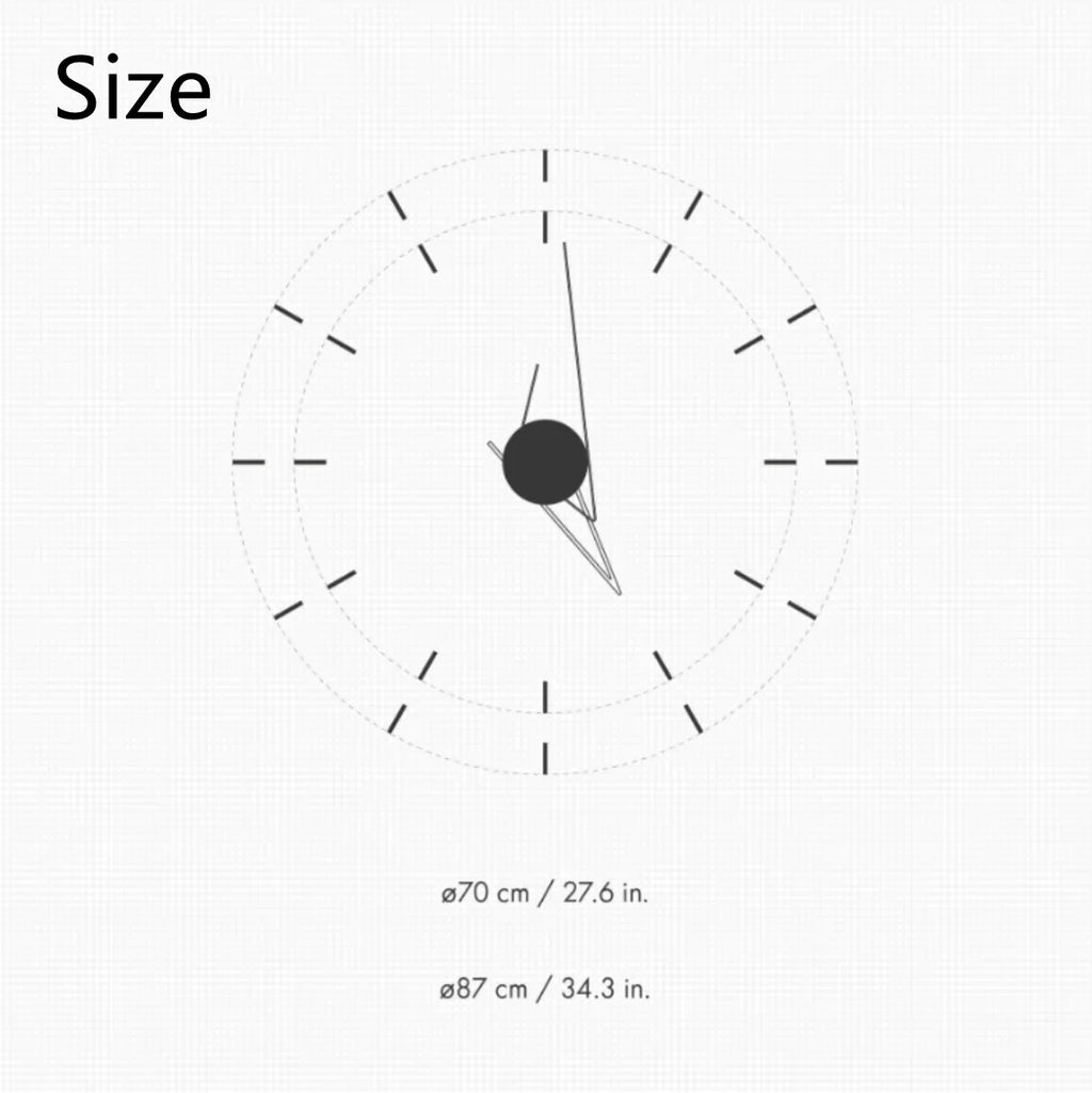 ModernArt Clock - Silent Wall Clock for Minimalism