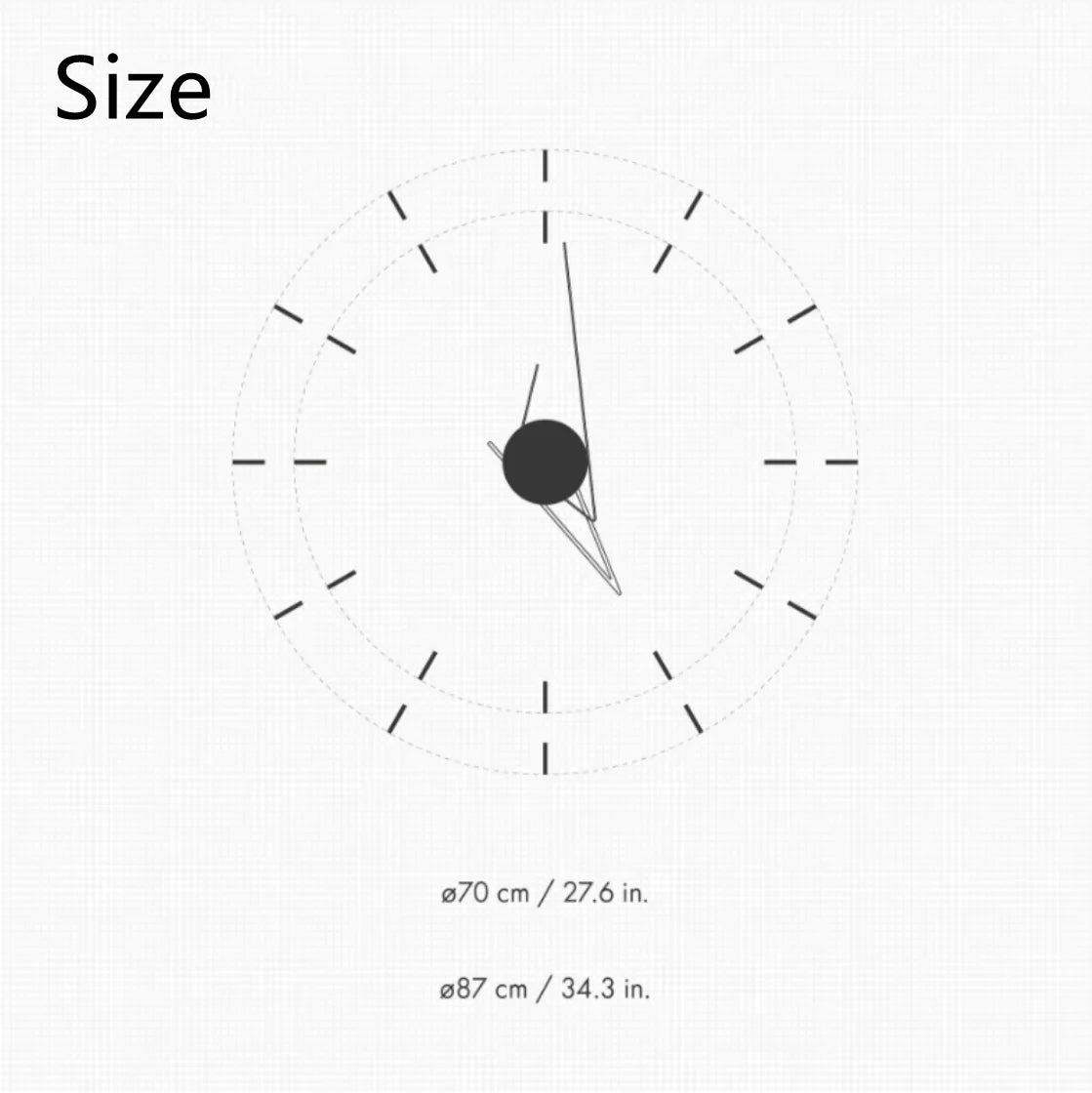ModernArt Clock - Silent Wall Clock for Minimalism