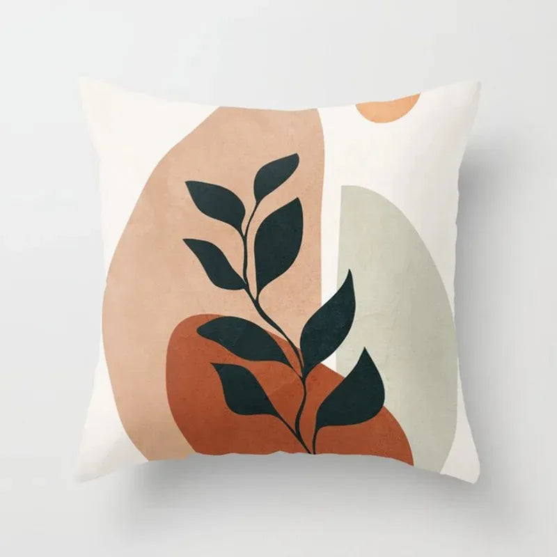 VelvetHaven Cushion Cover - Stylish Botanical Cushion Cover for a Fresh Interior Makeover