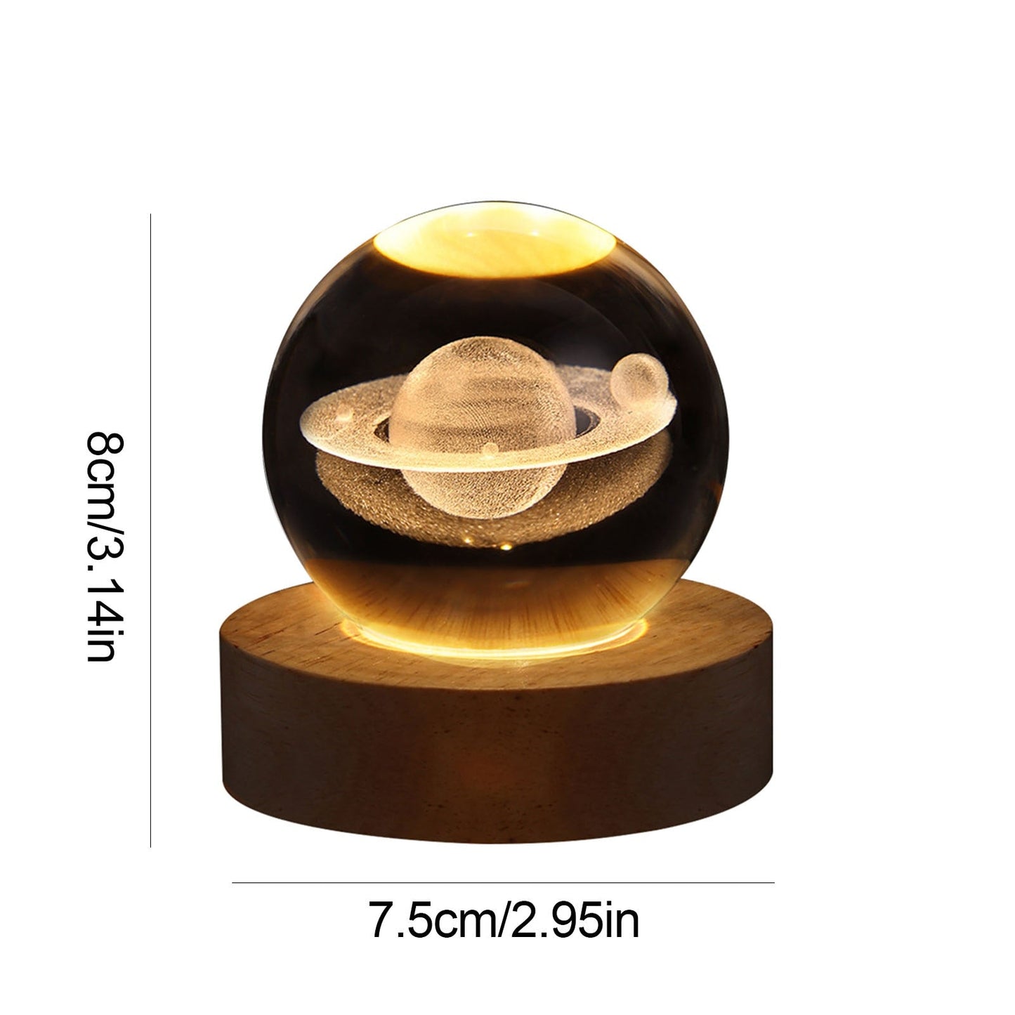 Crystal Light Ball – Enchanting Glass Ambient Light for Home