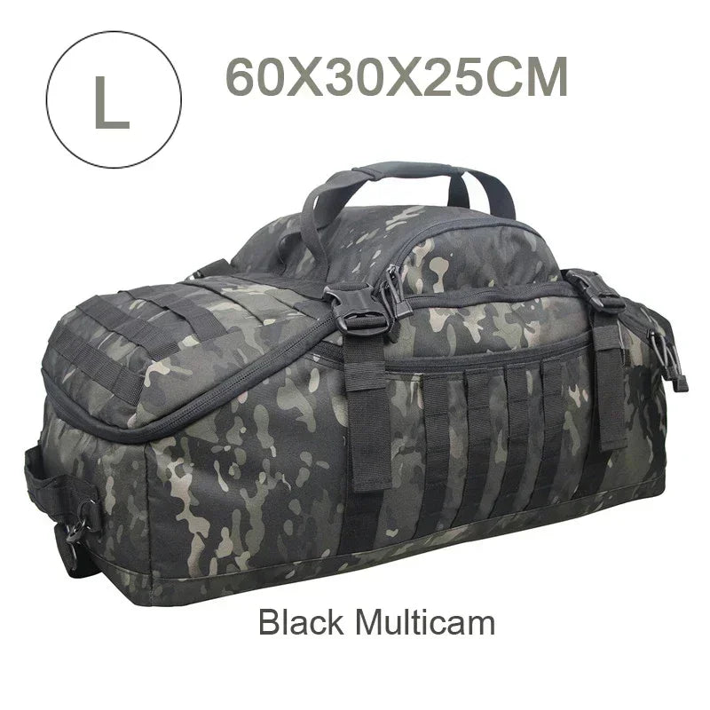 TrailTrek - Rugged Tactical Duffle Bag and Backpack
