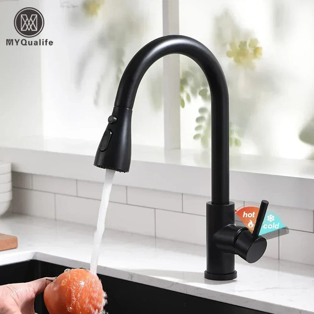FluidCraft – Stylish Pull-Out Kitchen Faucet for Modern Kitchens