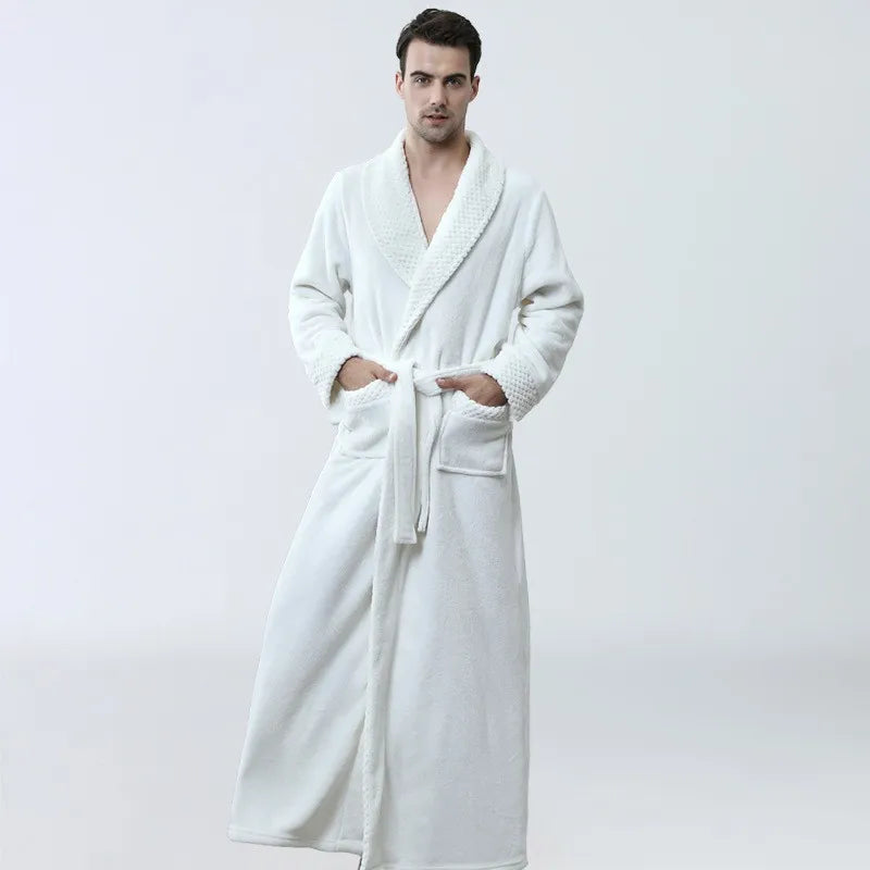 CozyNuit Bathrobe - Luxury Coral Fleece Bathrobe for Elegant Comfort