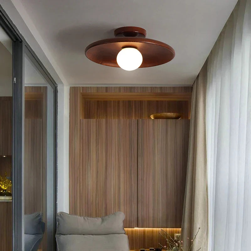 Woodland Ceiling Light - Elegant Wooden Ceiling Lamp with Warm LED Light for Your Interior