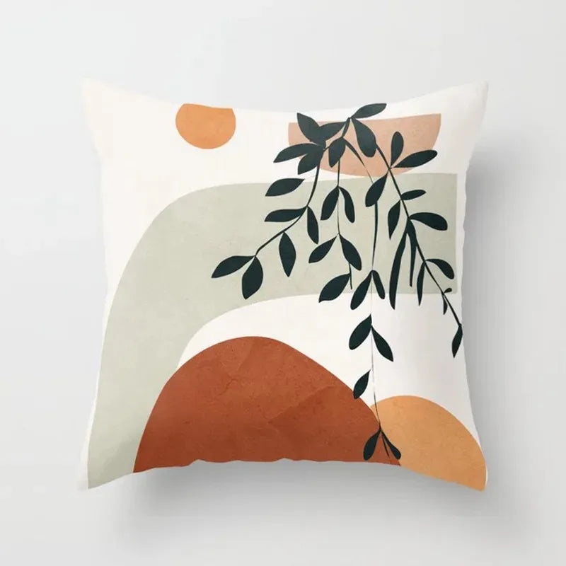VelvetHaven Cushion Cover - Stylish Botanical Cushion Cover for a Fresh Interior Makeover