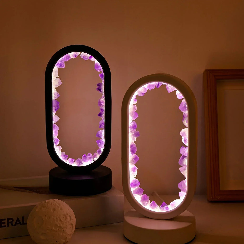 Amethystique – Elegant Natural Crystal Lighting