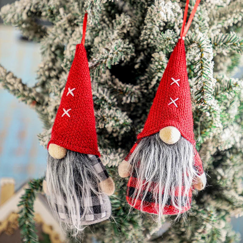Festive Plush Gnomes with Jingle Bells & Holly