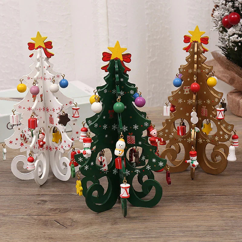 CharmTree Christmas Tree - Handmade 3D Wooden Christmas Decoration