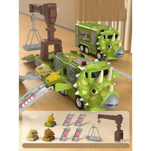 DinoRoar Truck - Foldable Dinosaur Adventure Wagon