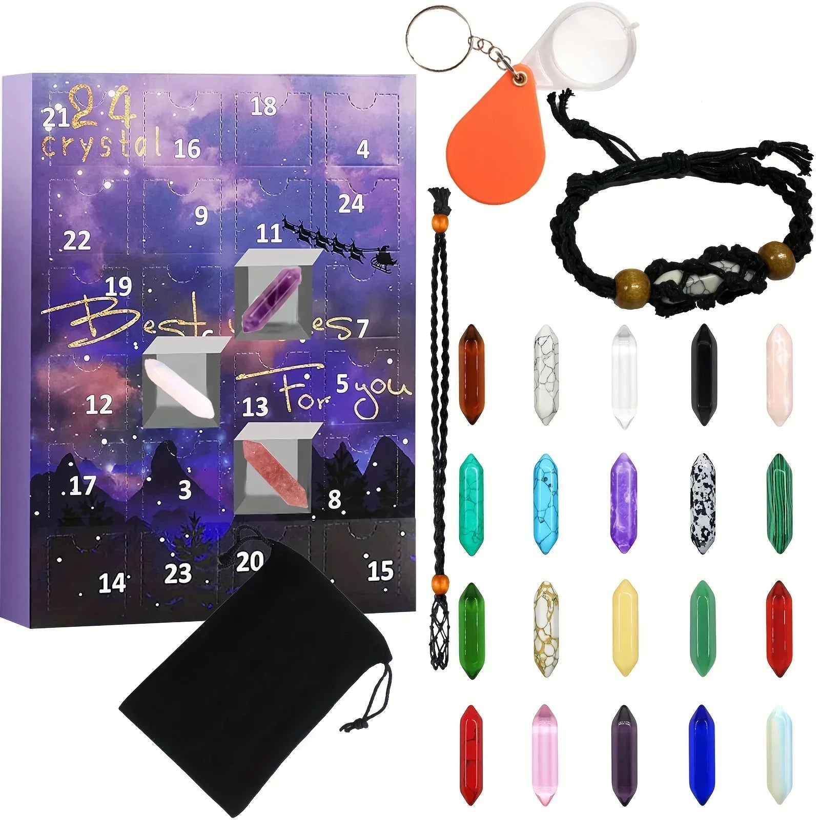 SparklingGems Advent Calendar – 24 Crystals for Festive Fun