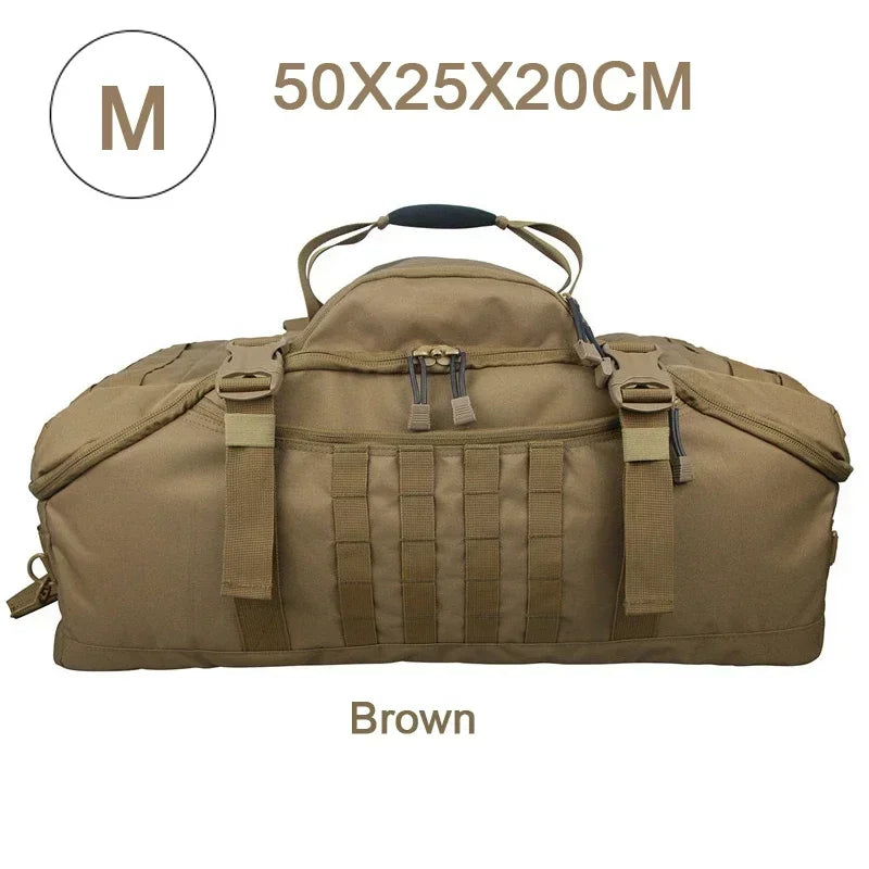 TrailTrek - Rugged Tactical Duffle Bag and Backpack