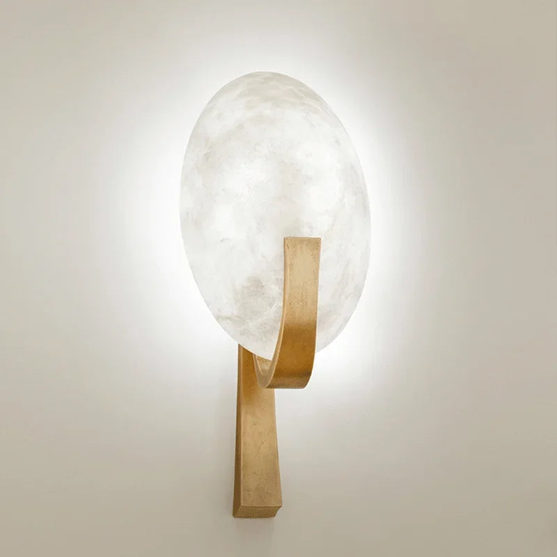 NordicGlow - Marble Wall Lamp with a Modern Touch